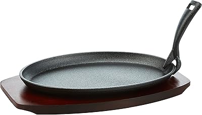 Sizzler tray oval Raj 28 x 18 cm, black, cost02, 1 room.. DIAYTAR NIGERIA brings the marketplace home to you with affordable prices and delivery in 5-8 days.