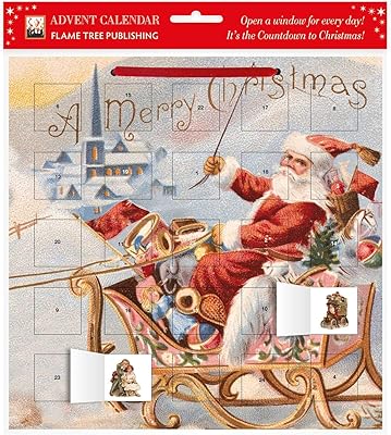 Santa Claus Advent Calendar (with stickers).. DIAYTAR NIGERIA: The marketplace that brings affordable products to every Nigerian home in under 8 days.