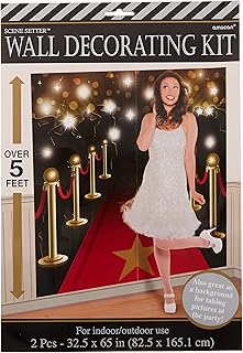 Amscan Hollywood Scene Setters wall decoration kit, 1.65.. DIAYTAR Nigeria offers great deals, a huge product variety, and delivery in under a week.