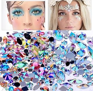 Bigthree stickers in rhinestones, 600 pieces of self-adhesive precious stones, craft supplies, acrylic precious stones, diamonds colored precious stones for the face, eyes, nails, craft cards.. Shop confidently with DIAYTAR NIGERIA, offering affordable prices and reliable delivery within a week.