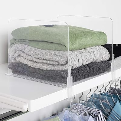 Richards Homewares separator of acrylic cupboard shelf for storage and organization in bedroom, bathroom, kitchen and office shelves, set of 6.. Your budget-friendly online marketplace, DIAYTAR NIGERIA delivers a world of products in just 5-8 days.