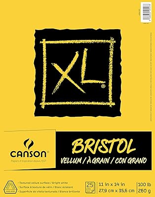 BRISTOL BRISTOL SHEET BEADE STOPS XL CANSON, Robust, foldable pencil finish, 100 lb, 11 x 14 ", shiny white, 25 leaves.. DIAYTAR NIGERIA: Making online shopping accessible to all Nigerians with our affordable platform.