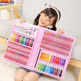 Multi startm, art set of 168 pieces for children, art set, portable drawing set, excellent gift for artists and children, art box containing watercolor markers, colored pencils and pastel oil... The smarter way to shop online in Nigeria is through DIAYTAR Nigeria.