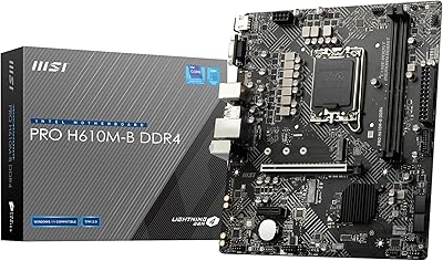 DDR4 MSI MSI PRO H610M-B Socket LGA 1700 Chipset motherboard.. Shop smart with DIAYTAR NIGERIA, offering a vast product range delivered to your doorstep within a week.