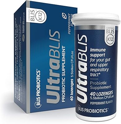 Supplement of ultrabased probiotic immune support - powerful intestinal health combination and oral probiotics for daily support for immunity, bacterial strains tested scientifically include Blis K12TM (40 pastilles).. DIAYTAR NIGERIA brings the marketplace to your home with budget-friendly prices and nationwide delivery.