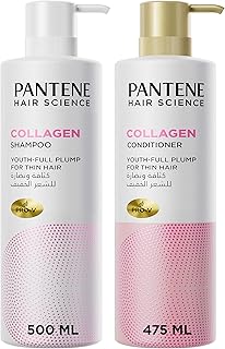 Shampoo pantene hair science collagen 500 ml + Pantene Hair Science Collagène 475 ml for young people - fully filled.. DIAYTAR Nigeria brings you closer to everything you need — fast delivery, low costs, and variety.