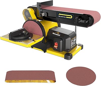 Woodskil stripper 4.3 A 3/4 HP 4 x 36 in. Band sander and 6 in. Disk sander with 2 glass papers, steel base and aluminum work table, induction engine provides up to 3,600 rpm, double dust exhaust inclusive.. DIAYTAR NIGERIA: Where convenience meets affordability with delivery across Nigeria in under 8 days.