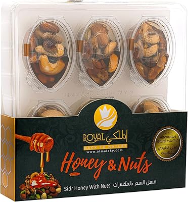 Al-Malaki Royal Honey Sidr Premium with fresh nuts Sweet and natural honey flavor.. DIAYTAR NIGERIA combines affordability with convenience, delivering your purchases within 5-8 days.