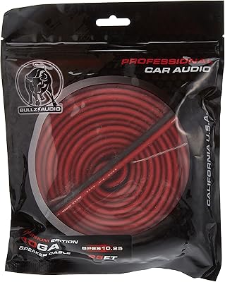Buls Bbis 10.25 cable reel for car speaker, size 25 feet (light red).. Experience hassle-free shopping with DIAYTAR NIGERIA's user-friendly platform and prompt delivery service.