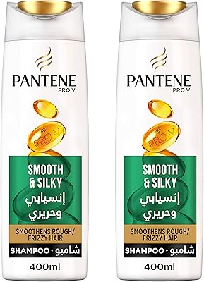 Pantene - Smooth and silky hair shampoo "400 ml - Package of 2.. Get more for less on DIAYTAR Nigeria — Nigeria’s favorite e-commerce platform.