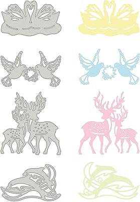 Benecreat 4 pieces metal matrices cutting Matters of animals stencil model in metal bird deer dauphin swan of embossing for the craft scrapbook.. Discover the perfect balance of price and convenience with DIAYTAR NIGERIA's nationwide e-commerce platform.