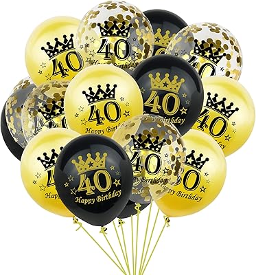 Brain Giggles Happy 40th Anniversary Latex balloons and confetti decorations.. Shop millions of products across categories on DIAYTAR Nigeria — delivered right to your door.