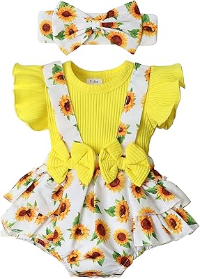 Clothing for newborn girl, floral frostbite, strap dress, ruffle sleeves, combination, headband, spring and summer.. Experience shopping freedom with DIAYTAR NIGERIA's vast selection and 5-8 day nationwide delivery service.