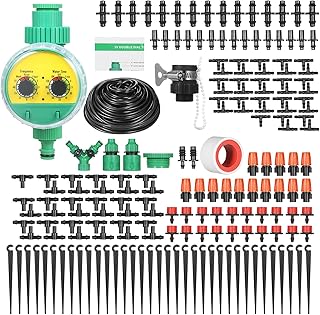 Golrk drip watering kit for plants, diy watering system with automatic electronic watering