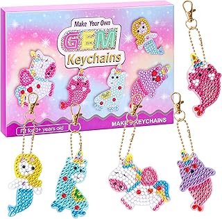 AM Anna 5D Paint Kit Diamond Unicorn for children aged 8 to 12, make gym keychain, art and craft gifts for girls and grandchildren aged 3 to 5, 4 to 6 years old, 6 to 8 years old (unicorne)).. DIAYTAR NIGERIA: Where convenience meets affordability with delivery across Nigeria in under 8 days.