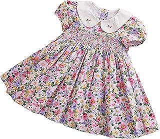 Girl's summer dress - 100 % handmade cotton (2-5 years).. Discover the perfect shopping balance at DIAYTAR NIGERIA with competitive prices and prompt delivery.