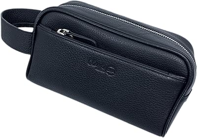 Vintage Milano Vintage Leather Milans Travel Bag, Mobile phone gift kit and accessories 901230, black, toilet bag.. DIAYTAR NIGERIA: Revolutionizing how Nigerians shop with affordable prices and prompt delivery services.