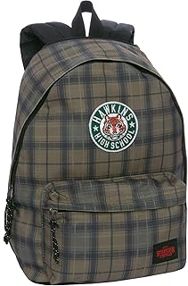 Reversible backpack Stranger Thing Beige Size School Bag.. DIAYTAR NIGERIA: Creating access to affordable products for every Nigerian with our swift delivery service.