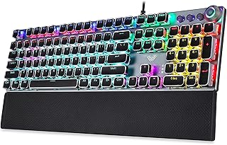 Mechanical game keyboard 104 keys anti-multi-chestnuts retro backlit by LED.. Your everyday shopping destination, DIAYTAR NIGERIA offers unbeatable value with quick delivery times.