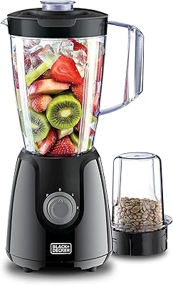 Black & Decker 400 Watts mixer with additional crusher and mixer, black - BX430J -B5, 2 year warranty.. Embrace the convenience of DIAYTAR NIGERIA with thousands of products at your fingertips, delivered nationwide.