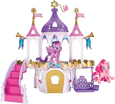 My Little Pony E99919 FreundschaftsSchloss Spielset including Twilight Sparkle and Pinkie Pie, Pony figurines with large numbers and 16 accessories, 7.5 cm.. DIAYTAR NIGERIA promises affordability and variety with every purchase, delivered in 5-8 days.