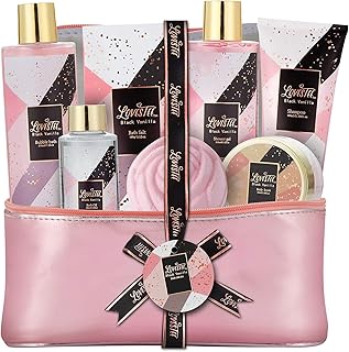 Bathroom and body gift basket for women, Christmas, Valentine's Day, Mother's Day and Birthday, black vanilla set including bathing bubbles, a shower gel, a shampoo, a body scrub, a message oil, a bath salt, a bath bomb.. Shop smart with DIAYTAR NIGERIA, offering a vast product range delivered to your doorstep within a week.