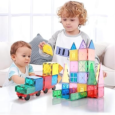 Set of Linoside Deluxe construction blocks, superior quality magnetic tiles, creative educational construction kit, 3D creative toys, best gift for children, toddlers, boys and girls.. Shop for everything you need at DIAYTAR NIGERIA, with budget-friendly prices and quick delivery.