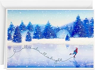 Hallmark wrapped greeting cards, snowboarding (40 cards with envelopes).. Transform your online shopping experience with DIAYTAR NIGERIA's affordable and diverse marketplace.