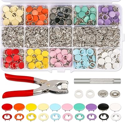 804 Kcooker pieces of 9.5 mm press buttons, 10 colors, metal clips for clothing, baby clothes, frozen, clothing, apron, handcrafted.. Your new favorite way to shop online — DIAYTAR Nigeria.