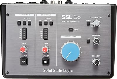 USB Solid State Logic SL 2+ audio interface (2 plus) - 24 bit/192 kHz, 2 "4 pins, with inherited 4K 4K 4K improvement and SSL software production pack included.. Nigeria's favorite online shopping platform, DIAYTAR offers unbeatable prices and delivery within a week.