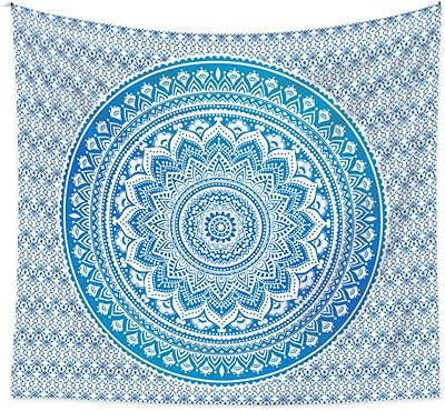 FAONO 1 Piece Wall Tapestry Size 180 cm x 230 cm Floral Mandala Pattern Bohemian for Home Decoration Decoration at home.. Quality and convenience delivered — shop DIAYTAR Nigeria now.