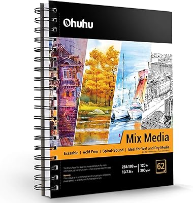 Mixed art sketchbook or 120 lb 200 g m2 paper.. Shopping made simple with DIAYTAR NIGERIA's vast selection and budget-friendly nationwide delivery.