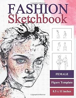 Model female character of fashion sketch book: with clothing board for fashion drawing.. DIAYTAR Nigeria: Discover more, spend less, and enjoy delivery within 5–8 days.