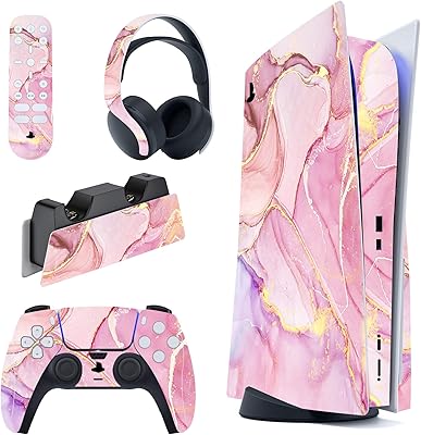 Playvital Cosmic Rose Gold Marble Effect Full of Console Stickers.. DIAYTAR NIGERIA: Your trusted marketplace that combines variety, affordability and reliable shipping.