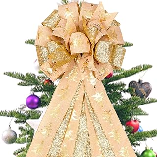 Christmas tree top knot, golden Christmas tree pattern decorations, 34*13 \ "Christmas canvas decorations for Christmas tree.. Your budget-friendly online marketplace, DIAYTAR NIGERIA delivers a world of products in just 5-8 days.