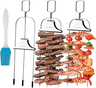 3 -way barbecue skewers, 14 -inch, easy -to -use metal barbecue barbecue skewers, barbecue accessories, perfect for meat, vegetables, fruit, marshmallows, barbecue skewers.. Shop across categories at DIAYTAR NIGERIA with the confidence of affordable prices and delivery within 8 days.