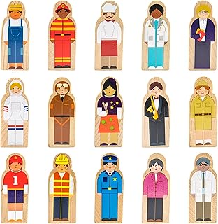Set of wooden figurines imagination generations little professionals (15 pieces).. Explore the biggest product variety online — only at DIAYTAR Nigeria.