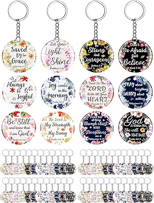 Jean Mercy 120 Christian Key Parts in Acrylic, Floral Pattern, Biblical Religious Gifts, Gift jewelry for women, men, girls, boys, inspiration, classic color, single size.. Shop smart with DIAYTAR NIGERIA, offering a vast product range delivered to your doorstep within a week.