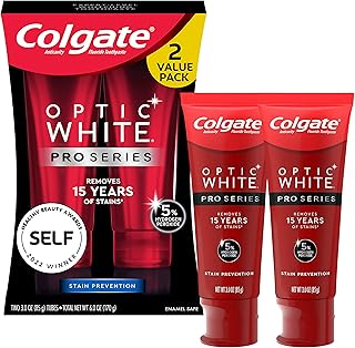 Whitening toothpaste Colgate Optic White Pro Series with 5 % hydrogen peroxide, stains prevention, 3 oz tube, pack of 2.. DIAYTAR NIGERIA delivers satisfaction with every purchase through our affordable and reliable service.
