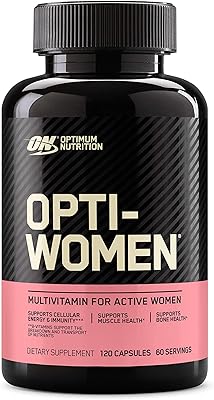 Daily multivitamin supplement optimum nutrition for women with vitamin C, zinc and vitamin D for immune support with optiwomen iron, 120 capsules.. Enjoy a hassle-free shopping experience with DIAYTAR Nigeria, where products are categorized for your convenience and delivery is always on time.