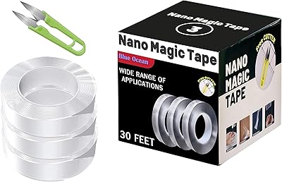 30 feet of length 3 rollers of ribbon adhesive double side robust with cutter.. Your go-to destination for affordable online shopping, DIAYTAR NIGERIA delivers in under 8 days.