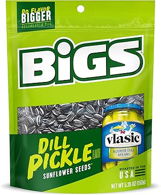 BIGS VLASIC DILL PICKLE sunflower seeds, 5.35 ounces bags (12).. Reliable delivery, all over Nigeria — that’s DIAYTAR Nigeria promise.
