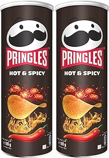 Pringles - crunchy potato chips with spicy taste - children's snacks for the office, school, university and parties - Lot of 2 packages, 165 g each.. Your trusted shopping companion, DIAYTAR NIGERIA delivers affordable solutions in just 5-8 days.