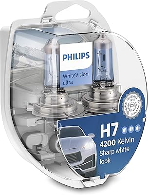 Philips White Vision Ultra H7 car flagship, 4,200 Kelvin, Lot of 2.. Experience shopping without compromise at DIAYTAR NIGERIA, with vast selection and quick delivery.