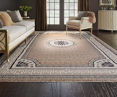 Traditional classic carpet from the Al Salem Super Sabah collection, size 140 cm x 220 cm, beige carpet Al Salem.. Transform your shopping experience with DIAYTAR NIGERIA's vast product selection delivered at unbeatable prices.