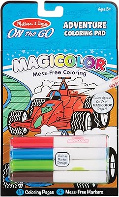 Melissa & Doug Magic Color on the Go: Adventure - 18 pages and 4 color markers.. From fashion trends to home essentials — find it on DIAYTAR Nigeria.