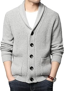 Yeokou relaxed sweater for men with buttoned collar and woven pockets.. DIAYTAR NIGERIA: Where every search yields affordable results delivered promptly to your door.