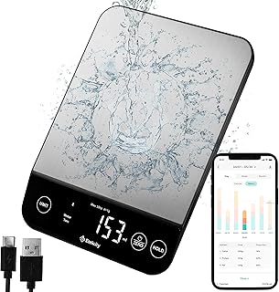 Digital Kitchen Balance Etech City Luminary 22 pounds Bluetooth Nutrition Waterproof food Rechargeable Once and Gramme for weight loss and 304 stainless steel cooking.. Everything you need is on DIAYTAR Nigeria — just a click away.