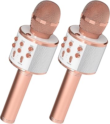 Set of 2 karaoke microphones for Bluetooth microphone children without.. DIAYTAR NIGERIA: Transforming how Nigerians shop with our vast selection and nationwide delivery.