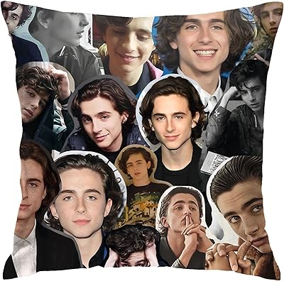 Washable polyester cushion with decorative pattern Timothee Chalamet, standard price, for sofa, interior decoration, 18x18.. DIAYTAR NIGERIA: The marketplace that brings affordable products to every Nigerian home in under 8 days.